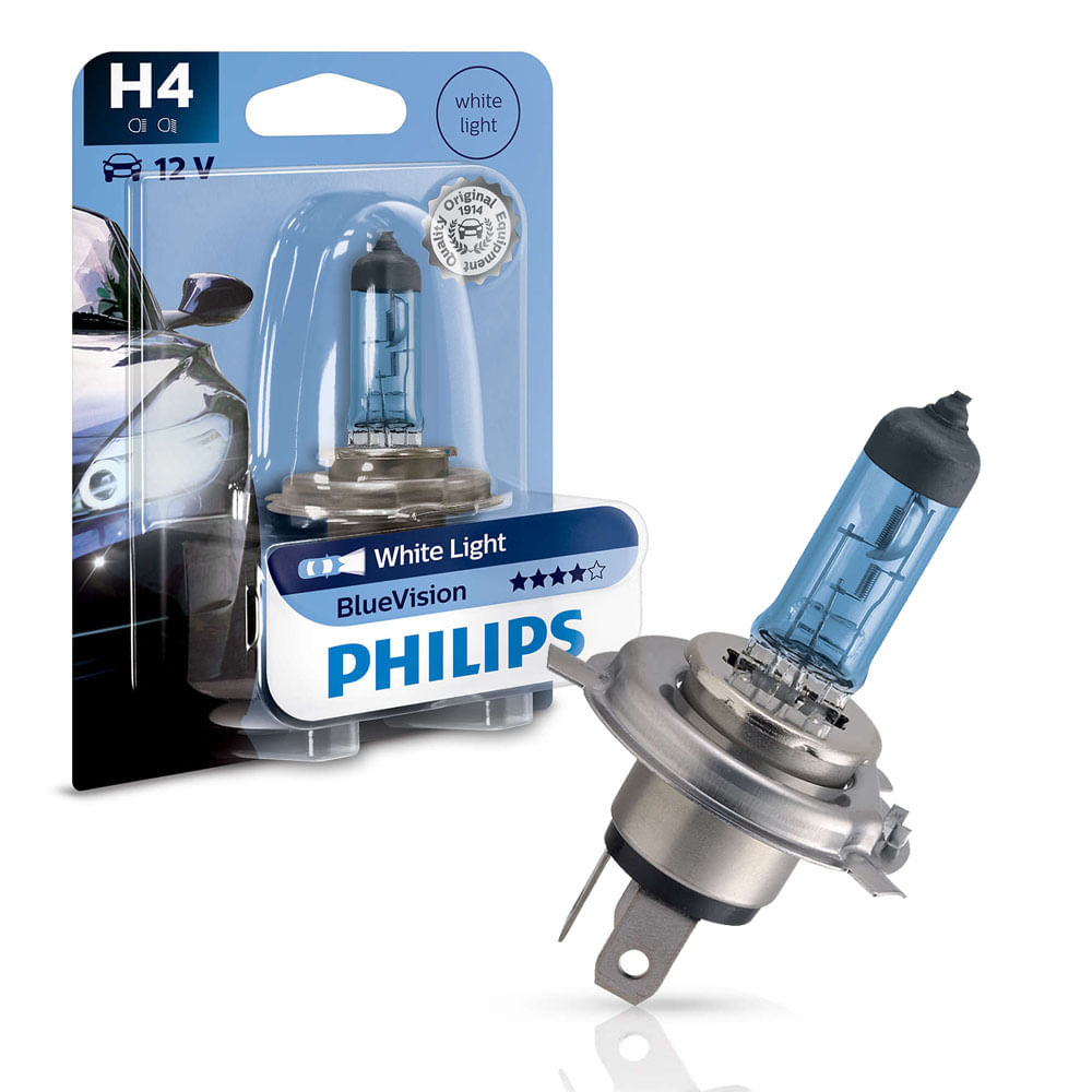 Lâmpada H4 Philips Blue Vision autorama