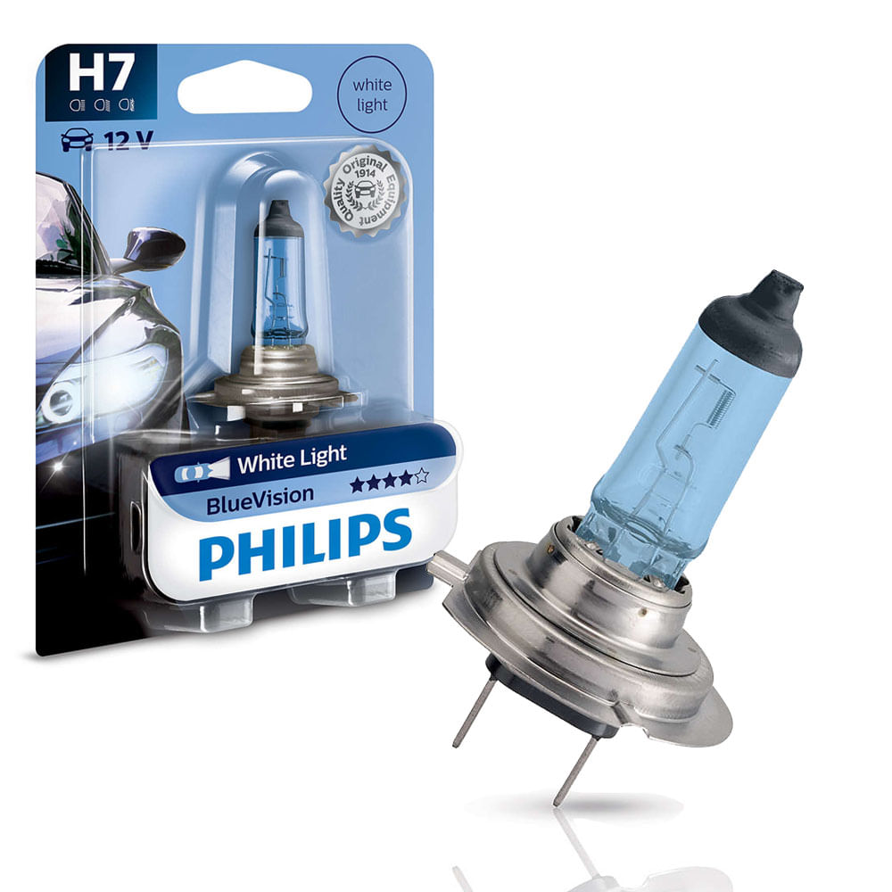 Lâmpada H7 Philips Blue Vision autorama