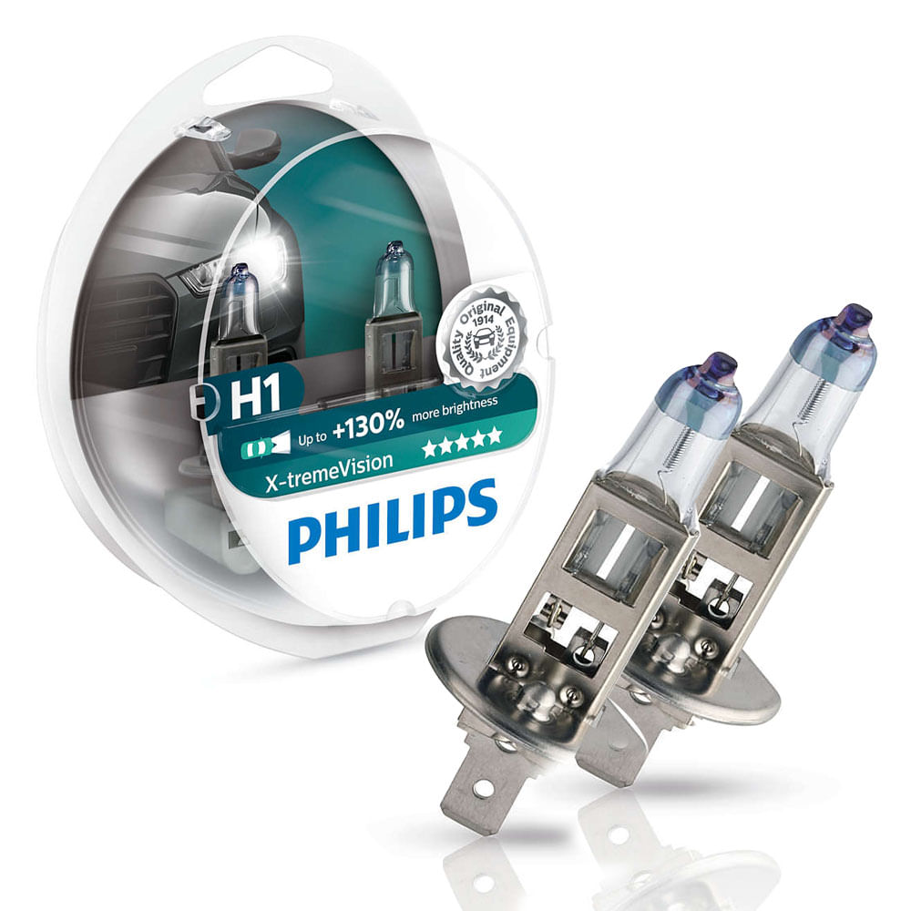 Lâmpada Auto Philips Farol XTreme Vision H1 Par autorama
